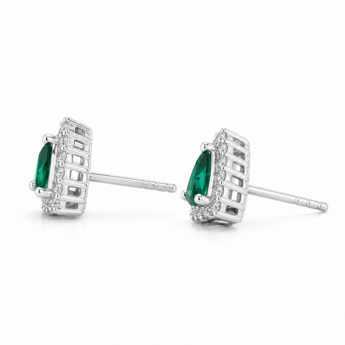 Silver Emera Trillion Earrings product image 3
