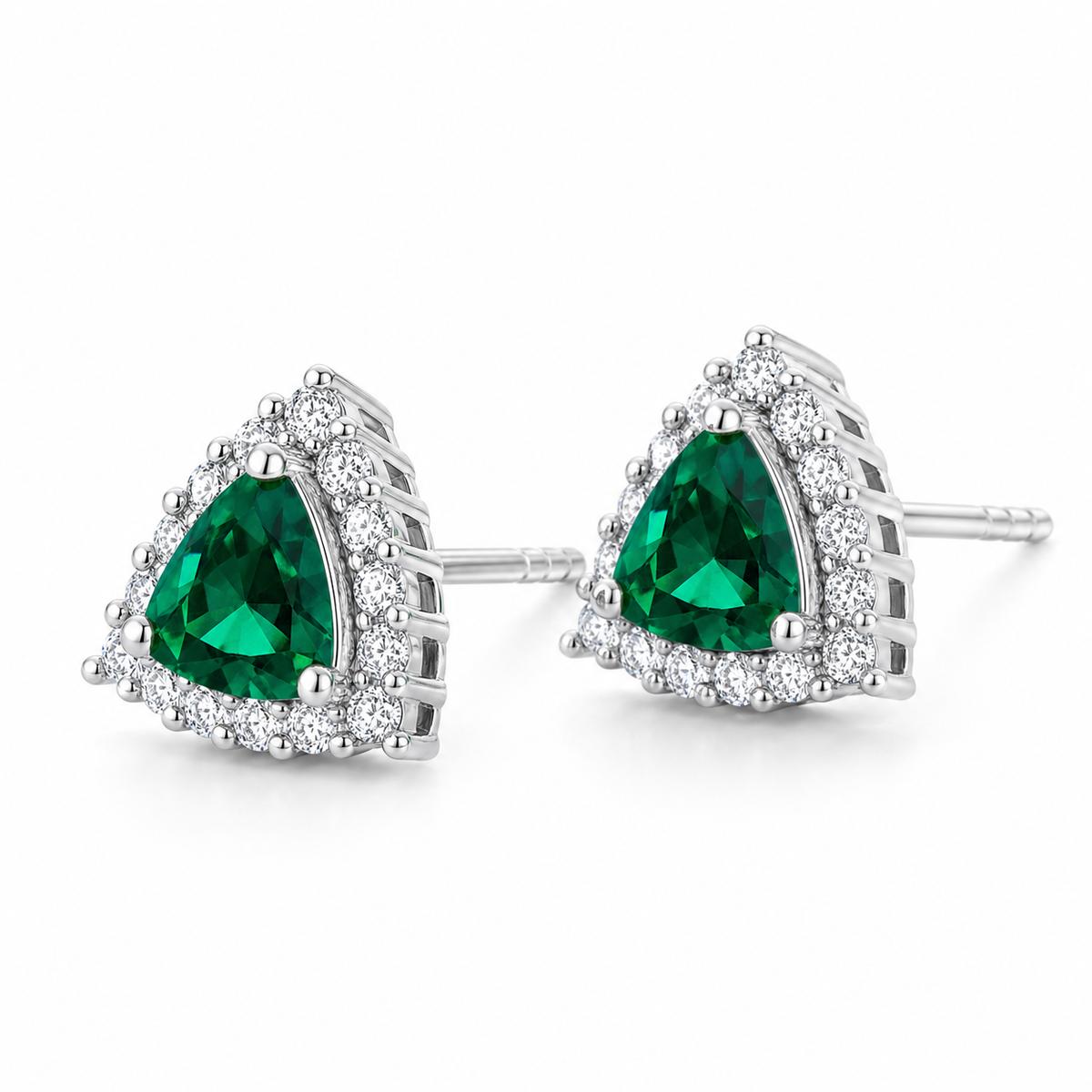 Silver Emera Trillion Earrings product image 2
