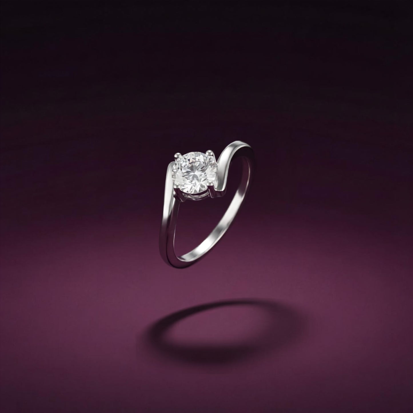 Silver Eterna Solitaire Ring product image 6