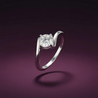 Silver Eterna Solitaire Ring product image 2
