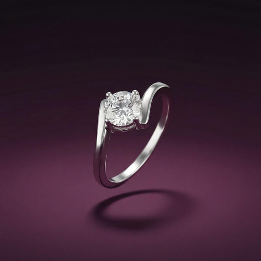 Silver Eterna Solitaire Ring product image 2