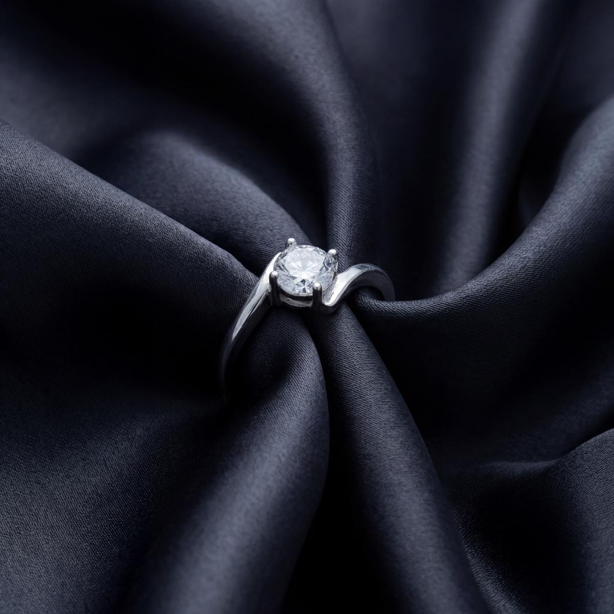 Silver Eterna Solitaire Ring product image 3