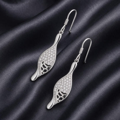 Silver Evara Filigree Leaf Earrings product image 6