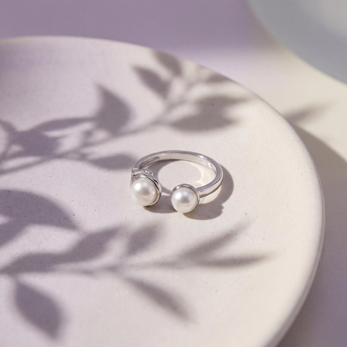 Silver Adjustable Harmony Ring design detail