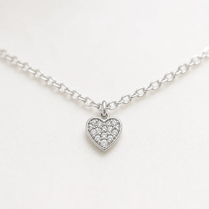 Silver Heart Charm Anklet product image 5