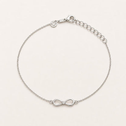 Silver Infinity Loop Anklet product image 1
