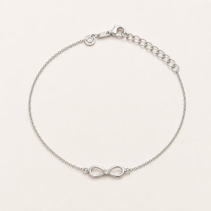 Silver Infinity Loop Anklet product image 1