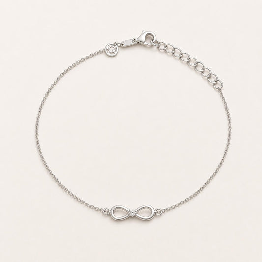 Silver Infinity Loop Anklet product image 1