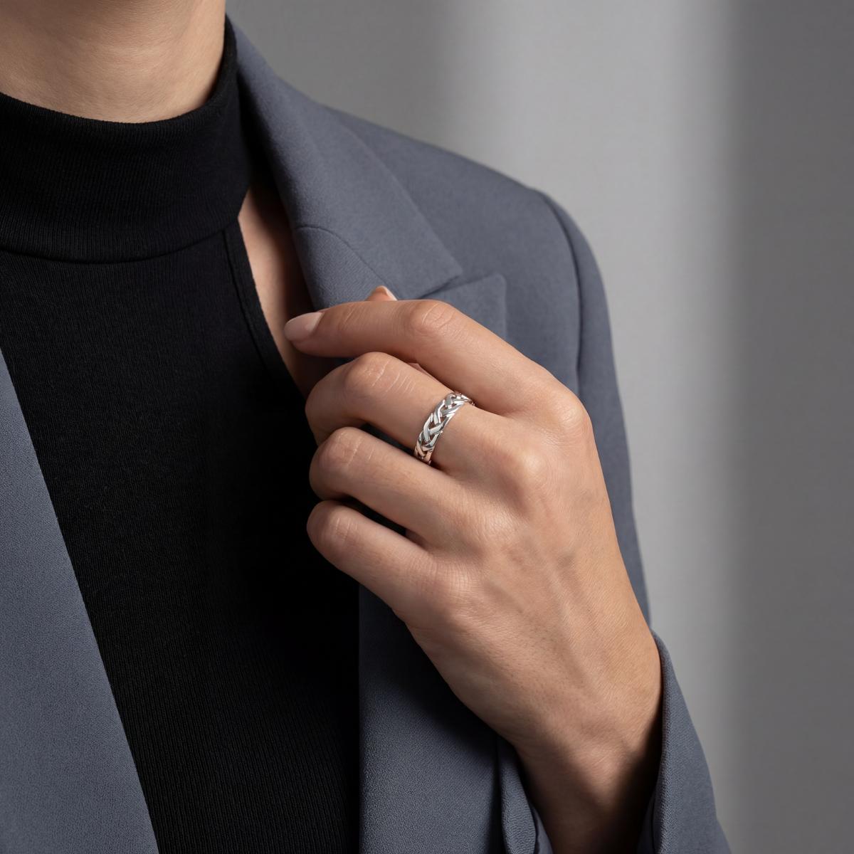 Silver Interlock Ring product image 5