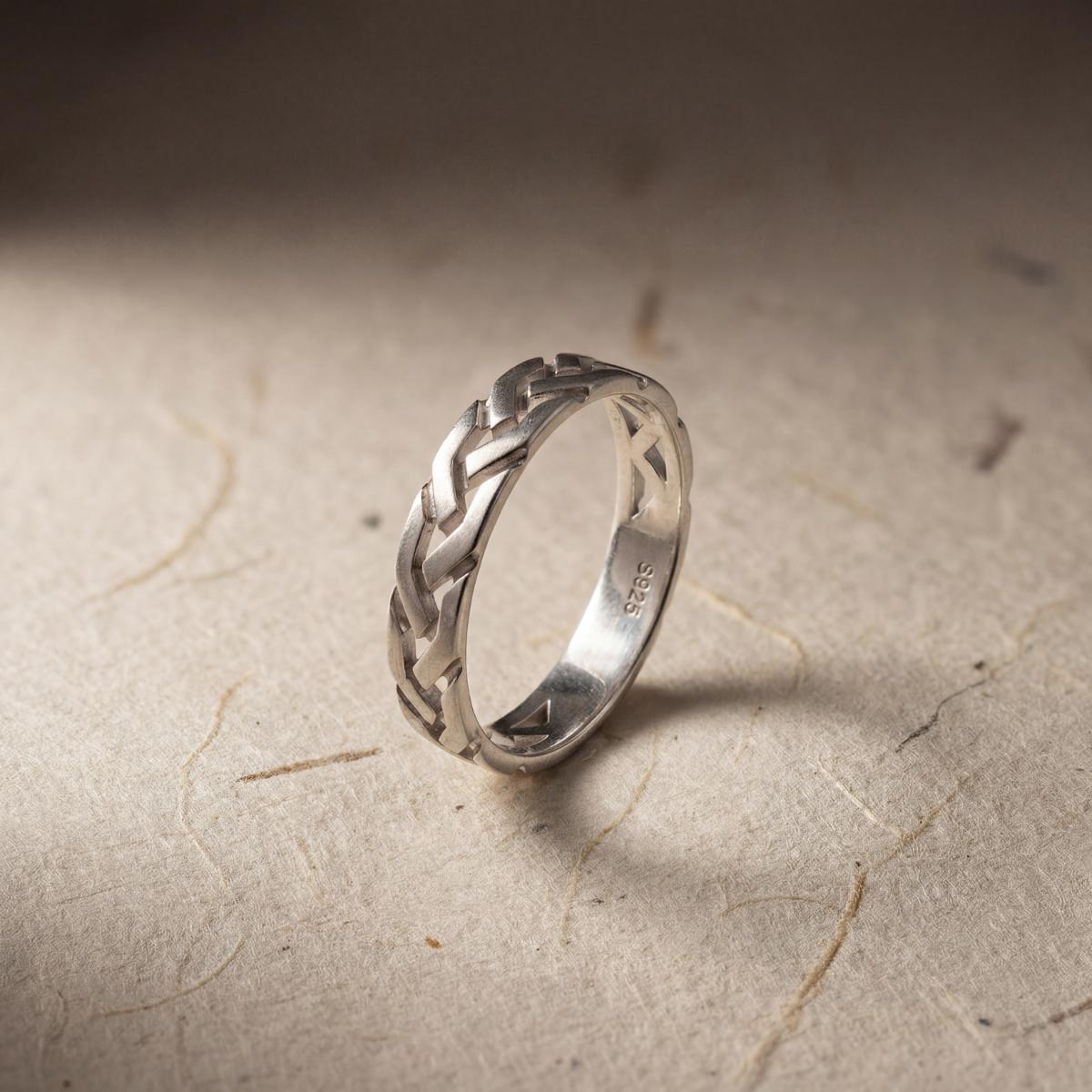 Silver Interlock Ring product image 3