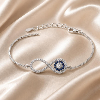 Silver Iris Infinity Bracelet product image 7