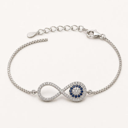 Silver Iris Infinity Bracelet product image 11