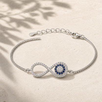 Silver Iris Infinity Bracelet product image 1