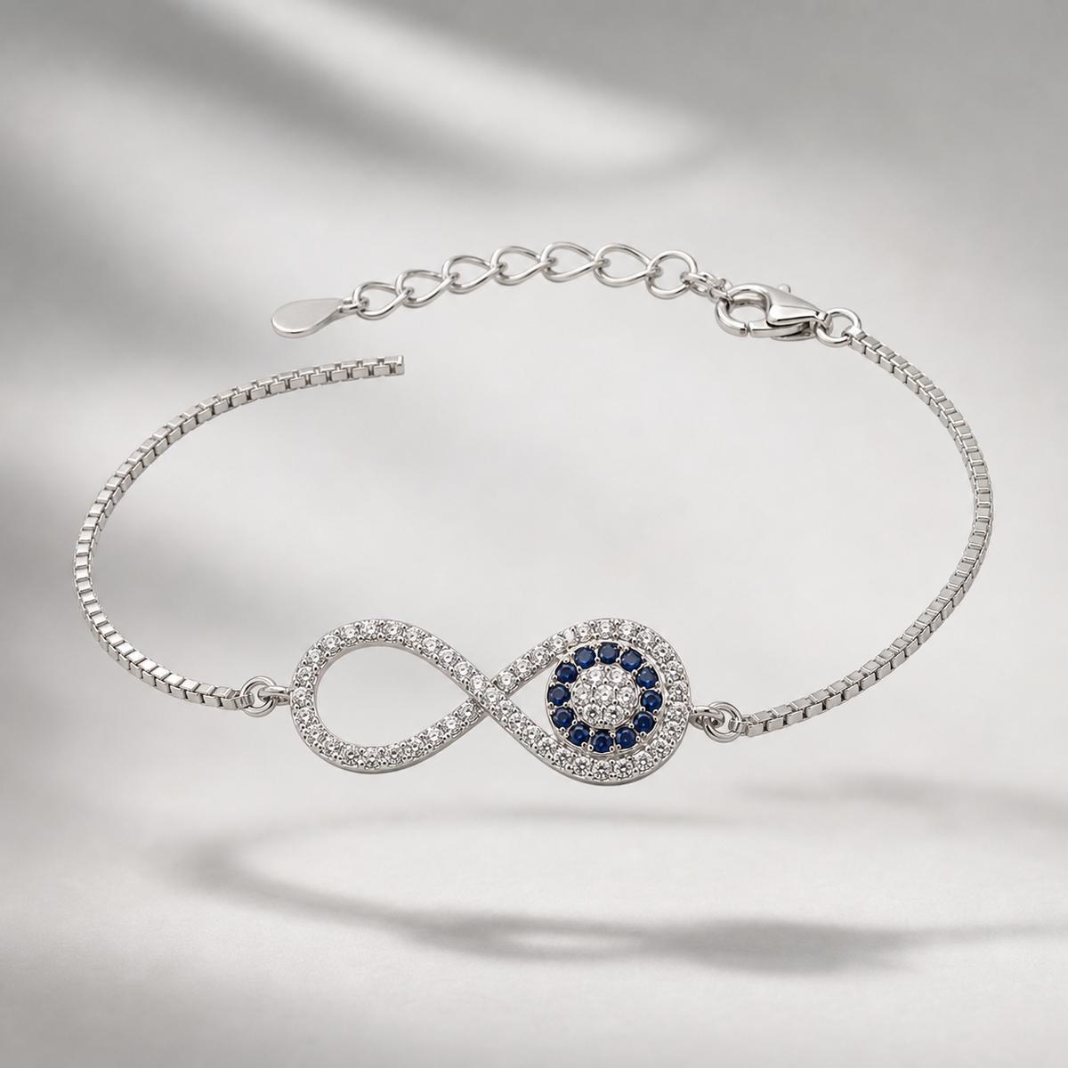 Silver Iris Infinity Bracelet product image 3