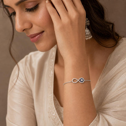 Silver Iris Infinity Bracelet product image 6