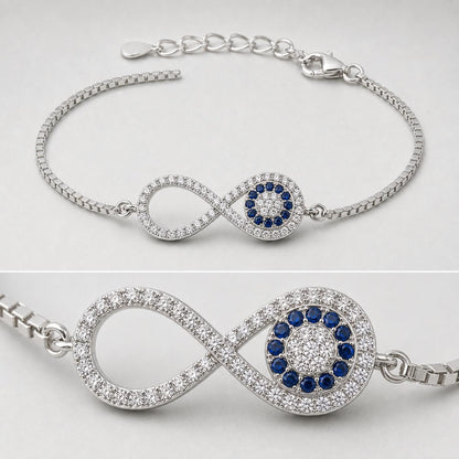 Silver Iris Infinity Bracelet product image 12