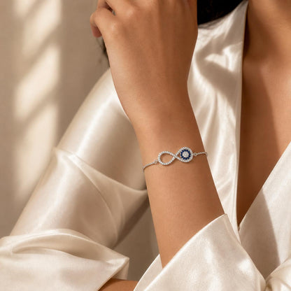 Silver Iris Infinity Bracelet product image 4
