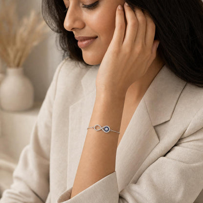 Silver Iris Infinity Bracelet product image 5