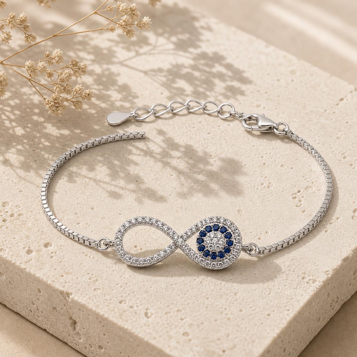 Silver Iris Infinity Bracelet product image 8