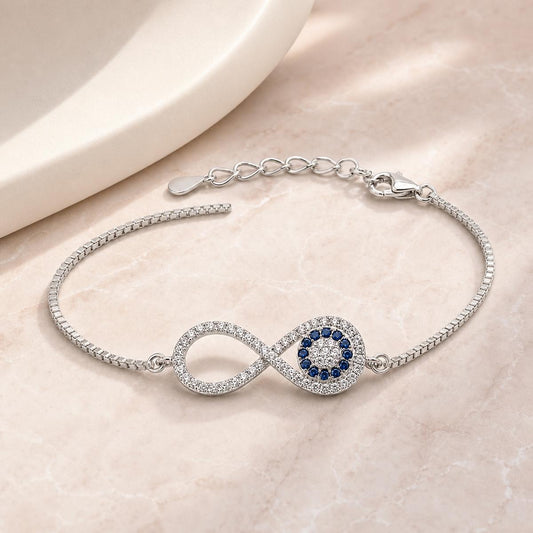 Silver Iris Infinity Bracelet product image 2