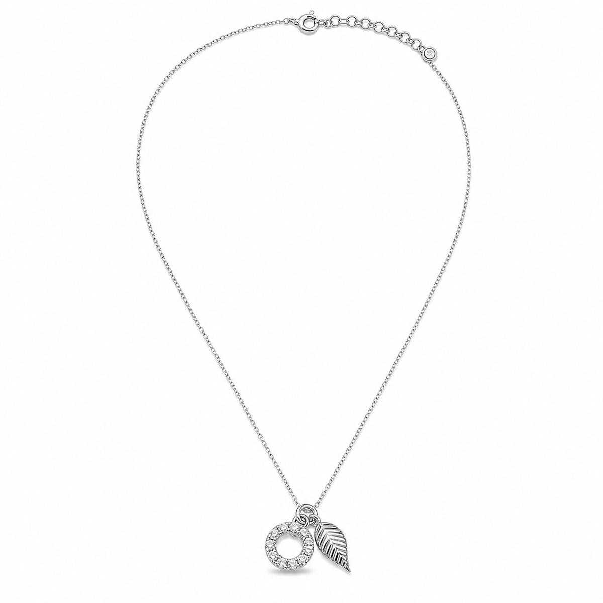 Silver Laurel Leaf Drop Necklace product image 1
