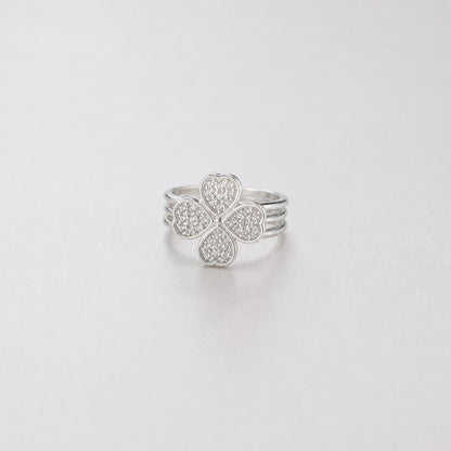 Silver Lucky Clover Ring product image 1