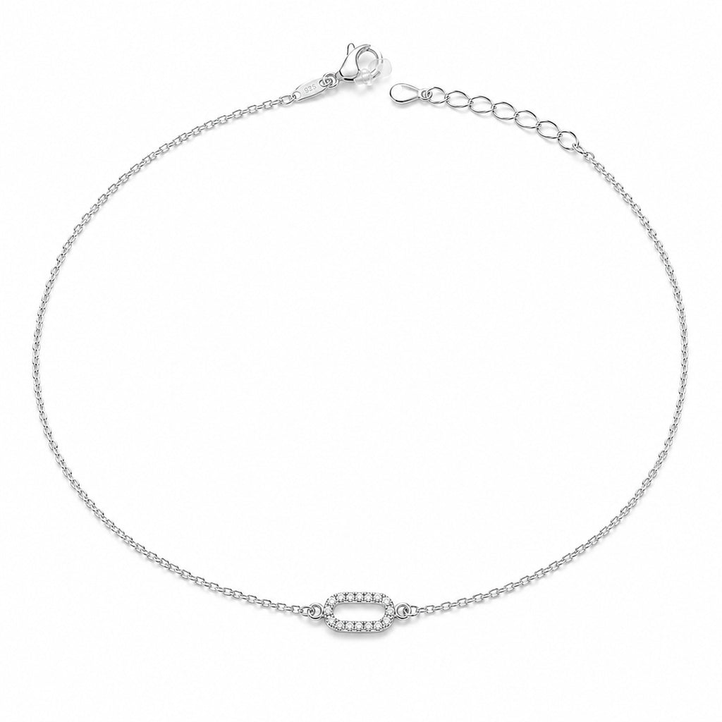 Silver Lumiere Link Anklet product image 1
