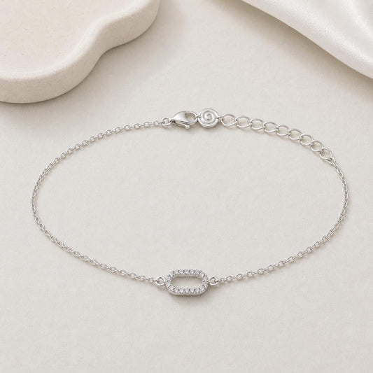 Silver Lumiere Link Anklet product image 1