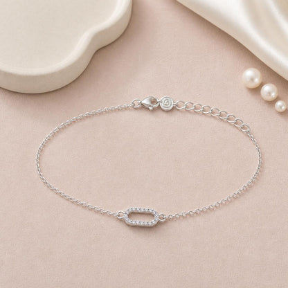 Silver Lumiere Link Anklet product image 2