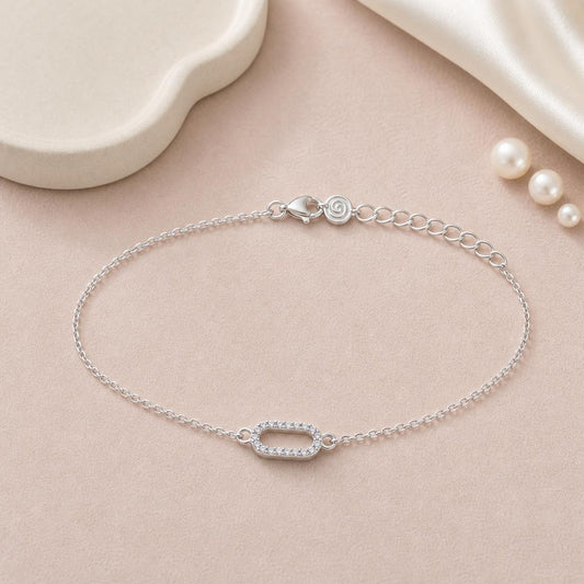 Silver Lumiere Link Anklet product image 2