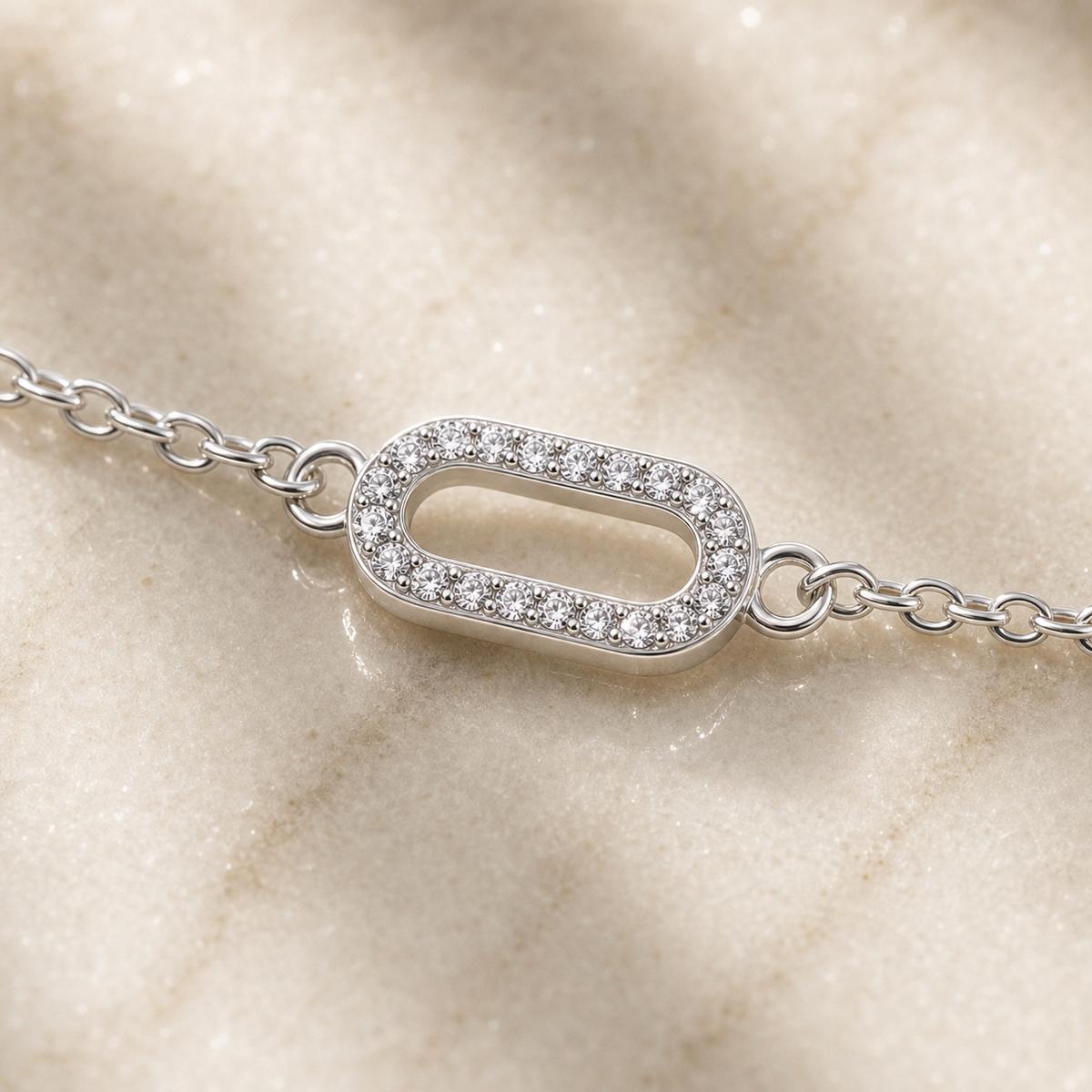 Silver Lumiere Link Anklet product image 7