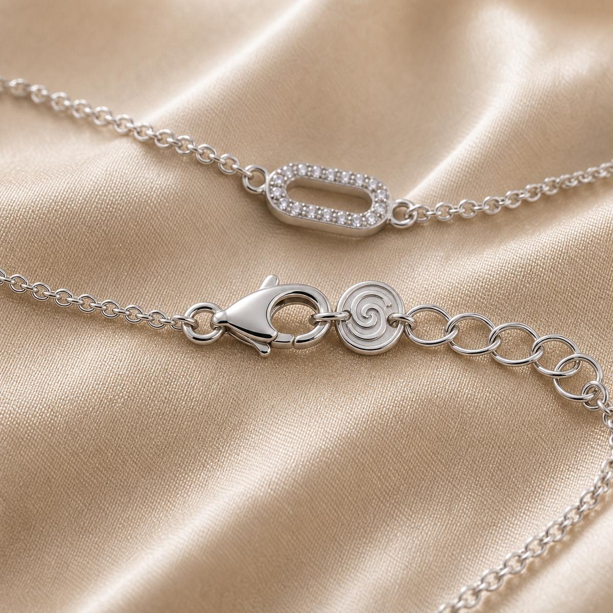 Silver Lumiere Link Anklet product image 8