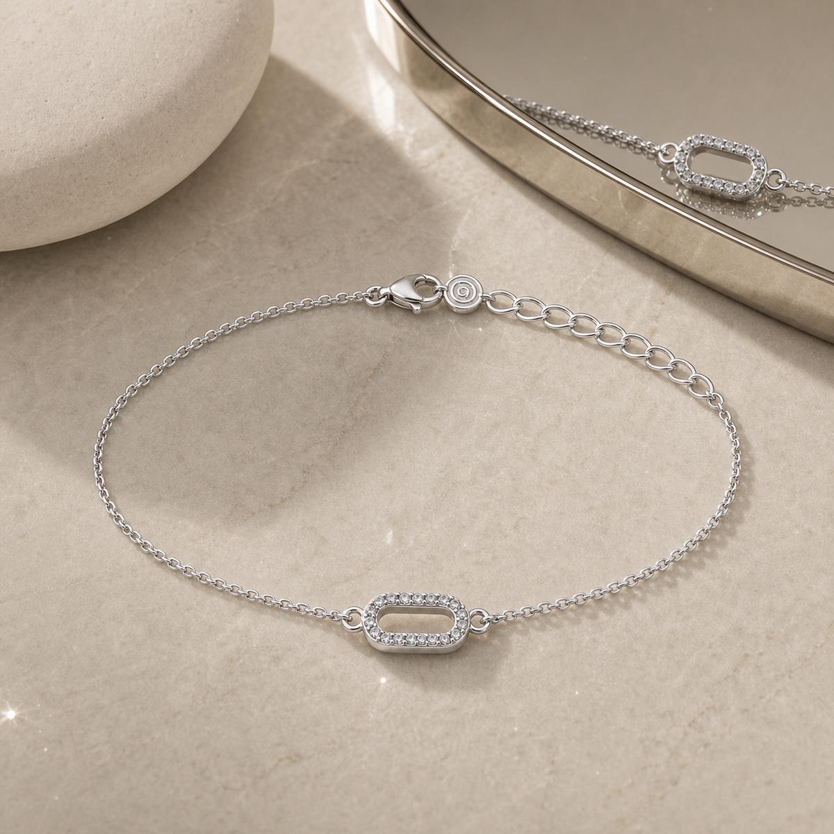 Silver Lumiere Link Anklet product image 11