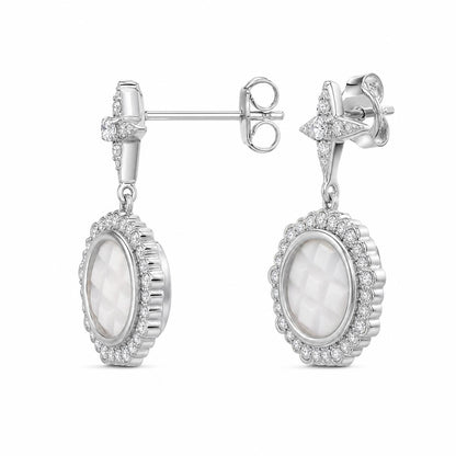 Silver Luna Medallion Earrings product image 3