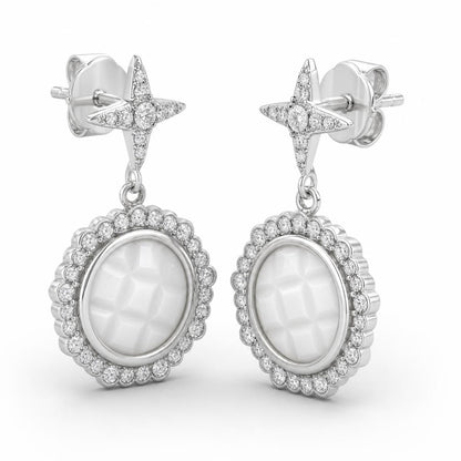Silver Luna Medallion Earrings product image 2
