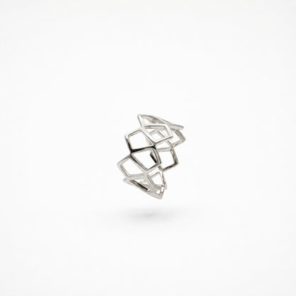 Silver Mira Pear Halo Pendant product image 2