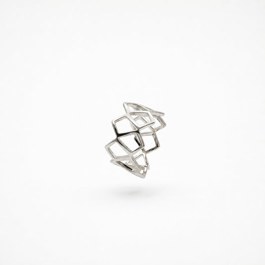 Silver Mira Pear Halo Pendant product image 2