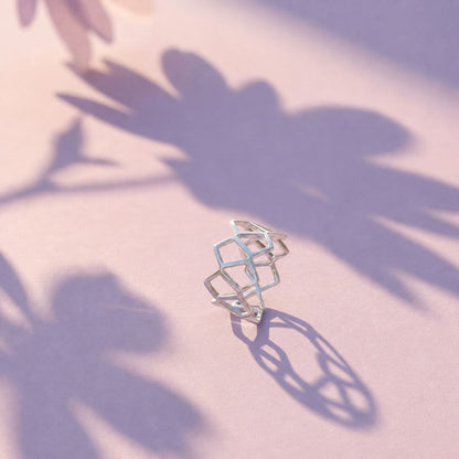 Silver Mira Pear Halo Pendant product image 4