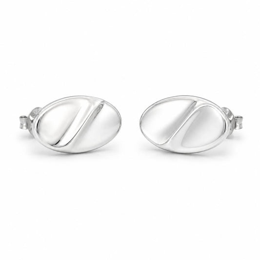 Silver Mira Polished Petal Earrings product image 1