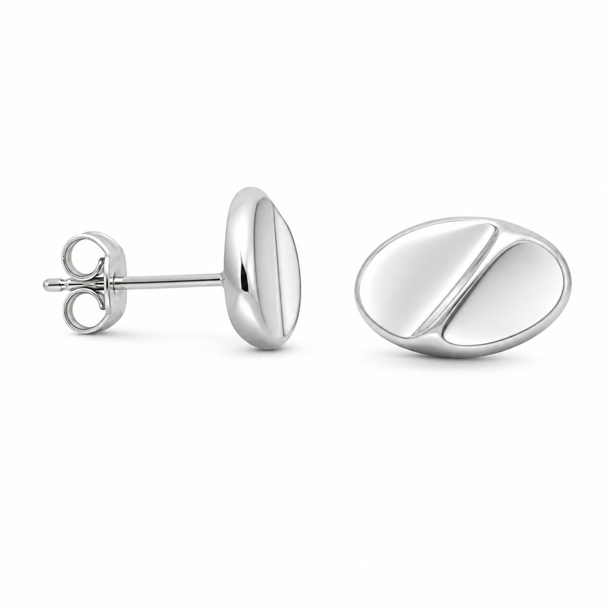 Silver Mira Polished Petal Earrings product image 6