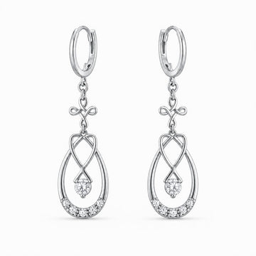 Silver Mira Teardrop Earrings product image 1