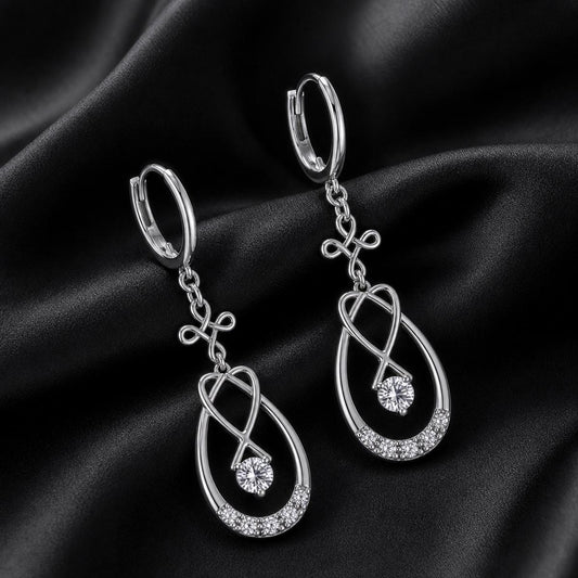 Silver Mira Teardrop Earrings product image 2