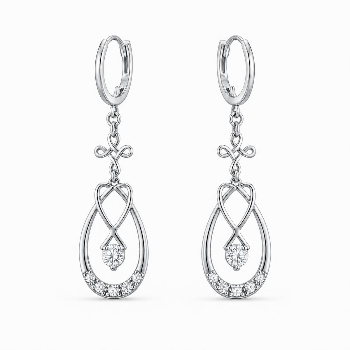 Silver Mira Teardrop Earrings product image 1