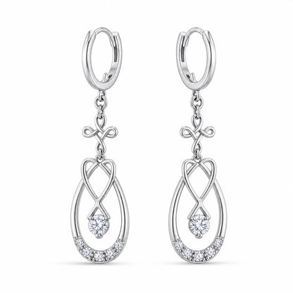 Silver Mira Teardrop Earrings product image 3