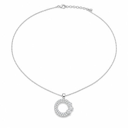 Silver Moonlit Crescent Pendant product image 1