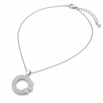 Silver Moonlit Crescent Pendant product image 2