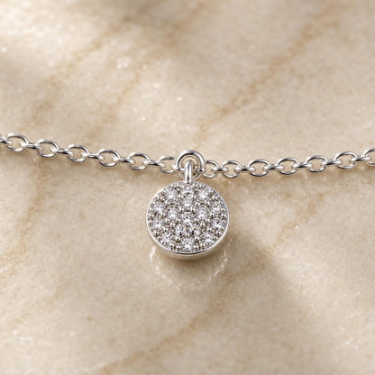 Silver Moonlit Disc Anklet product image 7