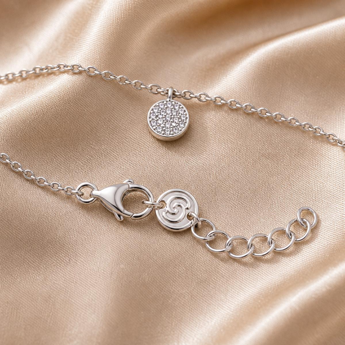 Silver Moonlit Disc Anklet product image 8