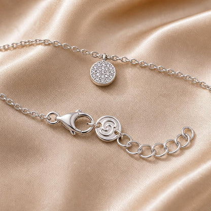 Silver Moonlit Disc Anklet product image 8