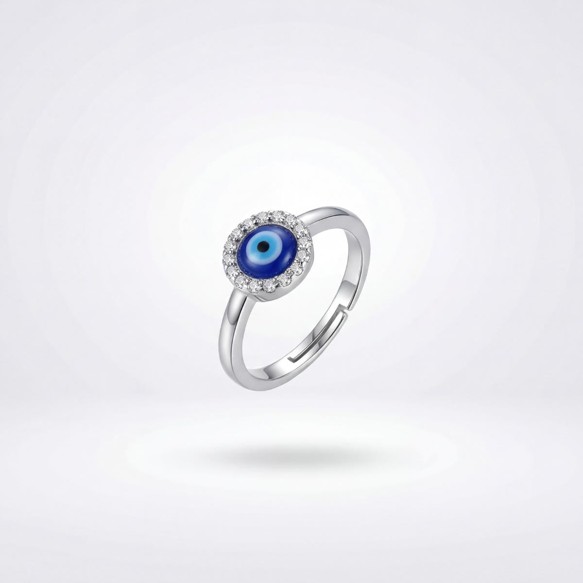 Silver Adjustable Nazar Ring product image 1